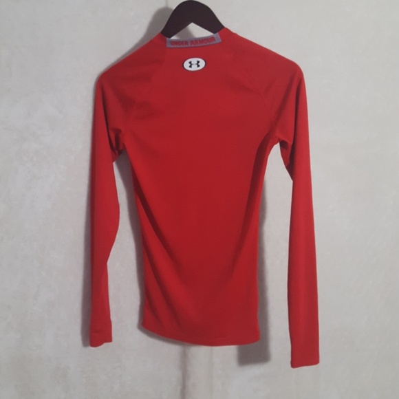 *SOLD*Red Under Armour Long Sleeve Compression Shi - Picture 5 of 5